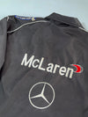 Mercedes Benz F1 “Warsteiner” Racing Jacket – Black/White Team Sponsor Print Jacket (S)