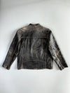Black Rivet Premium Original Pure Heavy Leather Jacket (M)