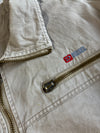Vintage Diesel Cream Zip-Up Cotton Work Jacket (2XL)