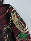Christian Audigier Y2K Rhinestone Sugar Skull Tattoo Full-Zip Hoodie (M/L)