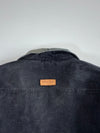 Marlboro Classics Faded Black Canvas( Leather Collar) Workwear Jacket (XL)