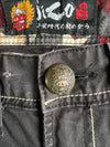 Jiko Japanese Streetwear Shorts Embroidered (W:28) (L:20)