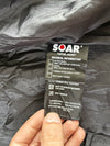 Vintage Soar Black & White Panel Moto Racing Jacket (XL)