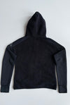Adidas Sherpa Fleece Hooded Zip-Up Jacket – Black (S)