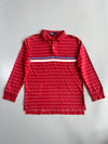 Polo Ralph Lauren Red Striped Long Sleeve Rugby Polo (L)