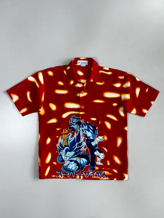 Dragon Ball Z Super Saiyan Anime Silk Shirt (S)