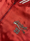 Vintage USA 23 Satin Varsity Bomber Jacket – Red (XL)