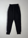 Vintage Adidas Black Three Stripe Jogger Track Pants (W:24) (L:38)