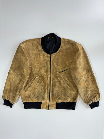 Ultra Premium Heavy Pure Suede Leather Jacket (XL)