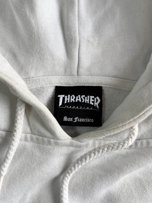 Thrasher Magazine Flame Sleeve Zip-Up Hooded Jacket (M)