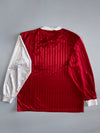 Adidas | Vintage 90s Long Sleeve Football Jersey | Red/White (XL)