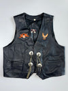 Apollo Premium Original Leather Biker Vest (M)
