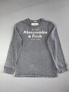 Abercrombie & Fitch Appliqué Logo Long Sleeve Tee (M)