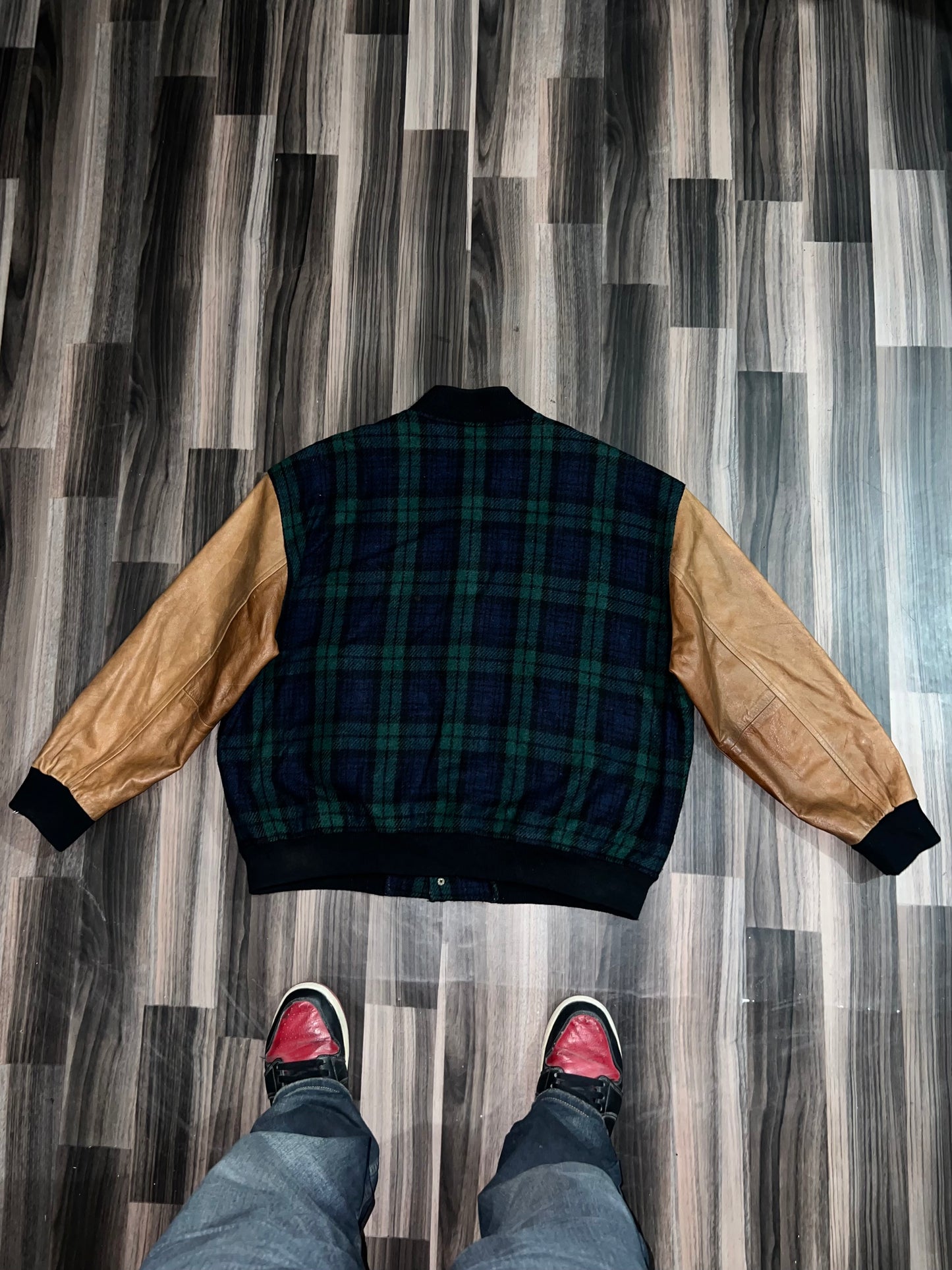 Z Tommy Hilfiger Original Leather Sleeve Jacket (XL/2Xl)