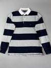 Tommy Hilfiger | Rugby Stripe Polo Navy Grey | (M/L)