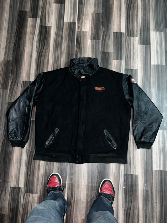 ZPremium Leather Varsity Jacket (2XL)