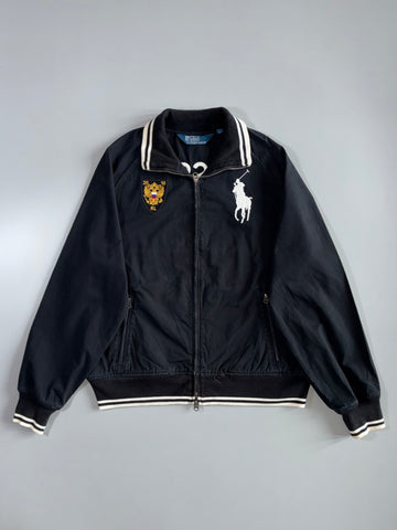 Polo Ralph Lauren Big Pony Track embroidered logo Jacket – Black (L/XL)