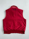 Discovery Golf Red Reversible Fleece Vest with Velour Collar(Xl)