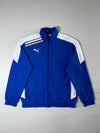 Puma Royal Blue White Woven Track Jacket (XL)