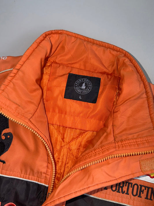 Vintage Portofino Racing Jacket Fully Embroidered Motorsport Piece (L)