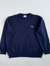 Vintage Lacoste Sport Navy Wool Crewneck Sweater (Xl)