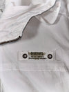 Diesel White Cargo Hooded Jacket – White, multi-pocket utility style, (M)