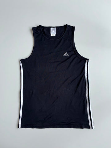 Adidas 3-Stripes Mesh Tank Top – Black (M)