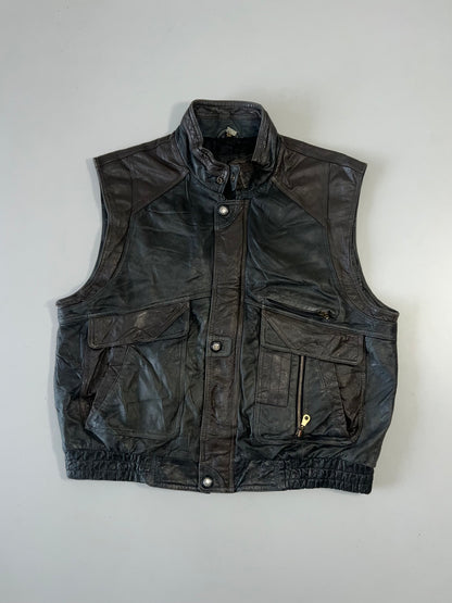 !                                                                                                                Super Premium Original Leather Utility Jacket (XL)