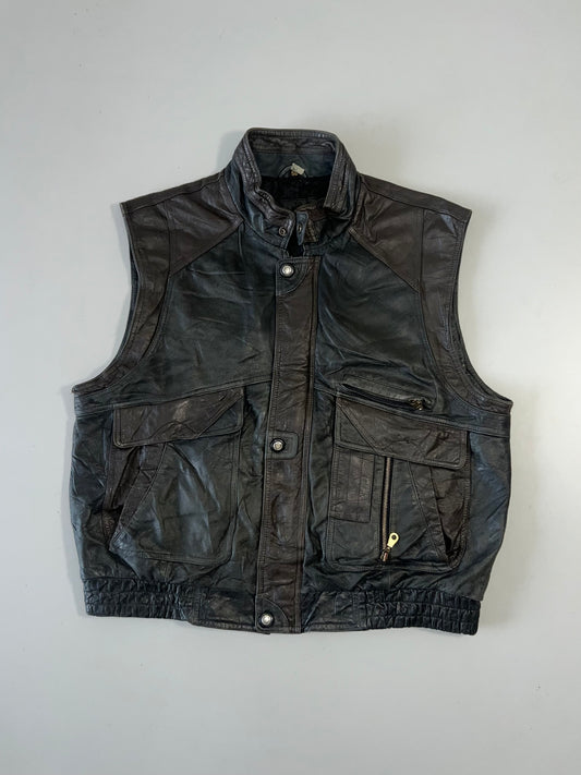 !                                                                                                                Super Premium Original Leather Utility Jacket (XL)