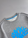 Timberland Vintage Logo Sweatshirt – Grey with Blue Tree Print (XL)