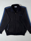 Reebok Classic Black Track Jacket – Blue Stripe Panels (XL)