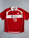EXTM Korean Football Club Match Jersey #19 — Red/White (L)