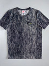 Lacoste Live All-Over Woodgrain Print Tee Navy/White (M)