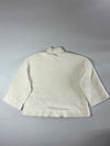 Gap Sherpa Teddy Mock-Neck Crop Sweater – Cream  (XL)