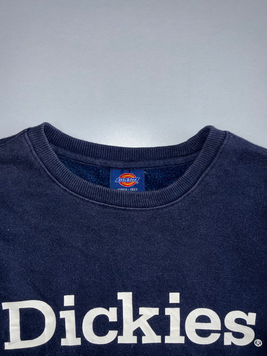 Dickies Since 1922 Spellout Logo Crewneck Sweatshirt  Navy Blue (L)