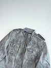 Vintage Wit And Wisdom Grey Distressed Leather Field Jacket Women’s (M)