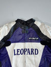 Leopard Motorsports Purple & White Leather Racer Padded (XL)
