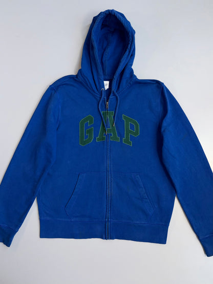 !        Vintage GAP 'Royal & Forest' Arch Logo Zip-Up (XL)