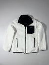 Adidas Reversible White Sherpa Fleece & Black Full-Zip Jacket (S)