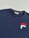 Fila Navy Big F Logo Crewneck Sweatshirt (2XL)