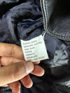 Vintage Black Quilted-Shoulder Belted Biker Jacket (XL/2XL)