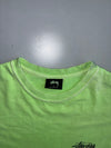 Stussy | Neon Green Spear Logo Tee | (S)