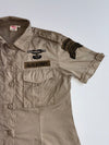 FreeBase Military Patch Short Sleeve Shirt (Xs)