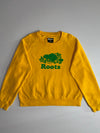 Roots Beaver Logo Crewneck Sweatshirt – Gold/Green (M)