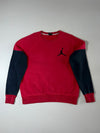 Jordan | Red Black Colorblock Jumpman Sweatshirt (L/XL)