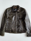 Gipsy by Mauritius Distressed Brown Leather Jacket (Xs)
