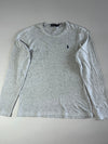 Polo Ralph Lauren Pony Logo Long Sleeve Crewneck Tee — Heather Grey (L)