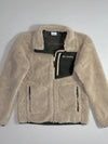 Columbia Sportswear Beige Sherpa Fleece Zip-Up Jacket  (S)