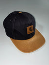 Carhartt Black & Tan Workwear Cap (Adjustable)