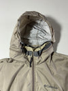 Vintage Columbia Beige Grey Zip-Up Windbreaker Jacket (2XL)